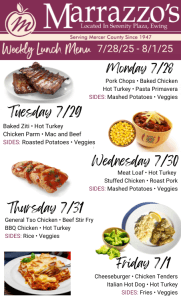 Marrazzo's Menu 7.28 -8.1